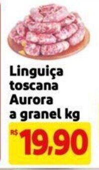 Extra Supermercado Linguiça toscana Aurora a granel kg oferta