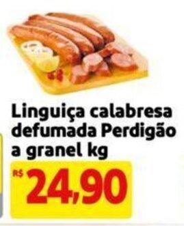 Extra Supermercado Linguiça calabresa defumada Perdigão a granel kg oferta