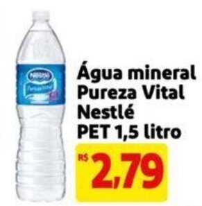 Extra Supermercado Água mineral Pureza Vital Nestlé PET 1,5 litro oferta