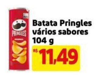 Extra Supermercado Batata Pringles vários sabores 104g oferta