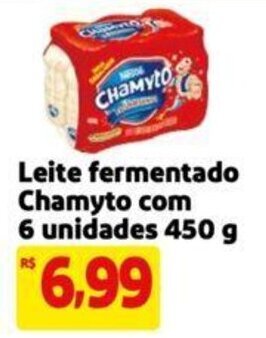 Extra Supermercado Leite fermentado Chamyto com 6 unidades 450 g oferta