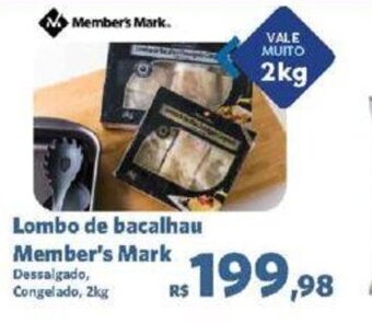 Sam's Club Lombo de bacalhau Member's Mark Dessalgado, Congelado, 2kg oferta
