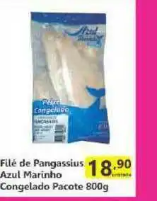 Filé De Pangassius Azul Marinho Congelado 800g