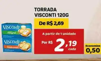 Bahamas Mix Torrada Visconti 120g oferta