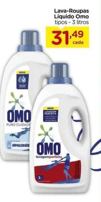 Carrefour Lava-Roupas Líquido Omo tipos - 3 litros oferta