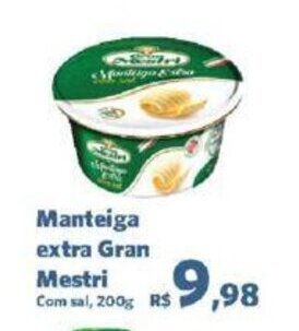 Sam's Club Manteiga extra Gran Mestri Com sal, 200g oferta