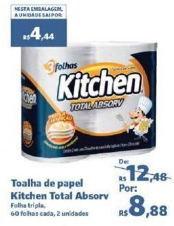 Sam's Club Toalha de papel Kitchen Total Absorv oferta