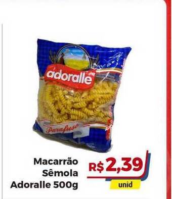 Hiper Moreira Macarrão Sêmola Adoralle 500g oferta