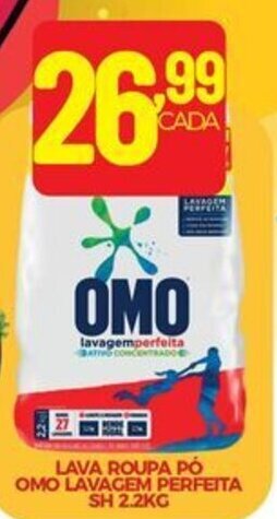 Fort Atacadista LAVA ROUPA PÓ OMO LAVAGEM PERFEITA SH 2.2KG oferta