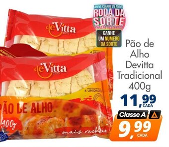 Delta Supermercados Pão de Alho Devitta Tradicional 400g oferta