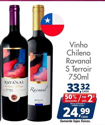 Delta Supermercados Vinho Chileno Ravanal S Terroir 750ml oferta