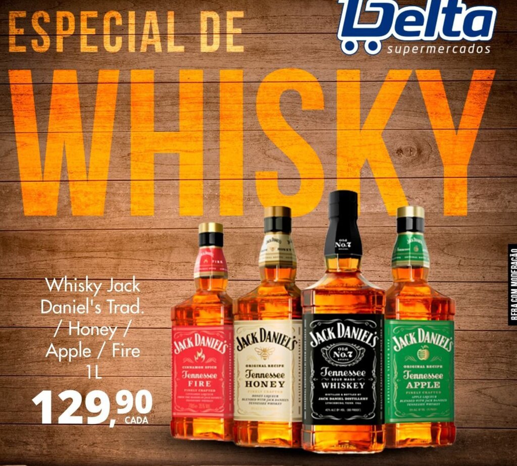 Whisky Jack Daniel's Trad. / Honey/ Apple / Fire 1L oferta na Delta