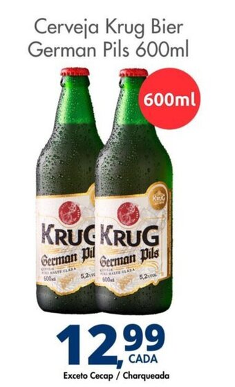 Delta Supermercados Cerveja Krug Bier German Pils 600ml oferta
