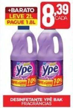 Fort Atacadista DESINFETANTE YPÊ BAK FRAGRÂNCIAS oferta