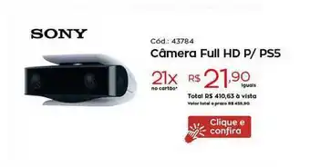 Câmera Full Dh P Ps5 Sony