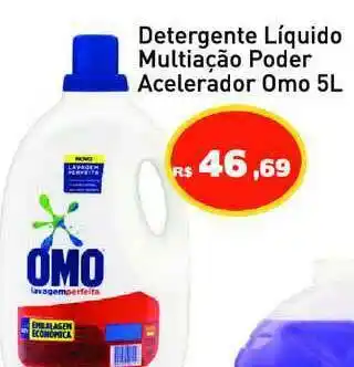 Tonin Superatacado Detergente Líquido Multiação Poder Acelerador Omo 5L oferta
