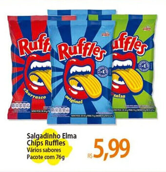 Atacadão Salgadinho Elma Chips Ruffles Vários sabores Pacote com 76g oferta