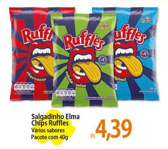 Atacadão Salgadinho Elma Chips Ruffles Vários sabores Pacote com 40g oferta