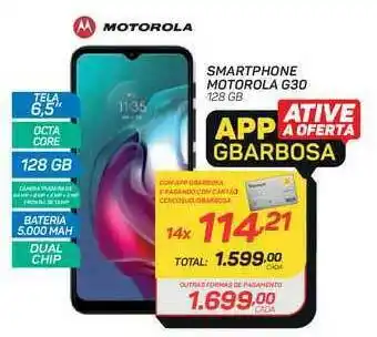 GBarbosa Smartphone Motorola G30 oferta