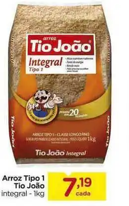 Carrefour Arroz Tipo 1 Tio João 1kg oferta