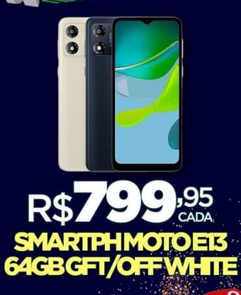 DB Supermercados SMARTPH MOTO E13 64GBGFT/OFF WHITE oferta