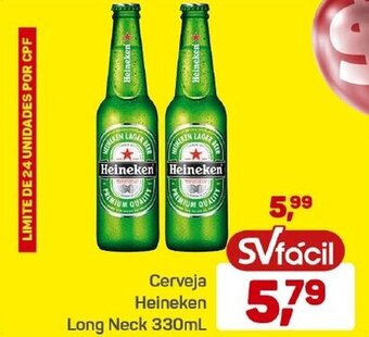 Supermercados São Vicente Cerveja Heineken Long Neck 330mL oferta