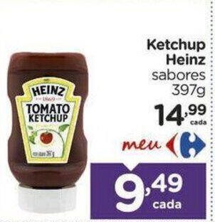 Carrefour Ketchup Heinz sabores 397g oferta