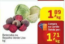 Beterraba ou repolho verde liso