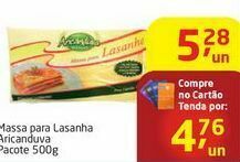 Tenda Atacado Massa para lasanha aricanduva oferta