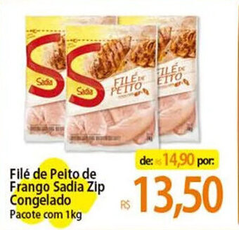 Atacadão Filé de Peito de Frango Sadia Zip Congelado Pacote com 1kg oferta