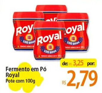 Atacadão Fermento em Pó Royal Pote com 100g oferta