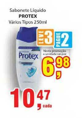 Supermercados Mundial Sabonete Líquido Protex Vários Tipos 250ml oferta