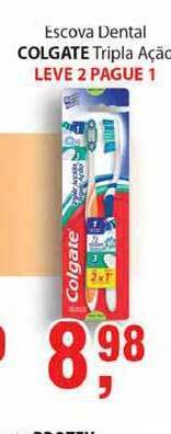 Supermercados Mundial Escova Dental Colgate Tripla Ação Leve 2 Pague 1 oferta