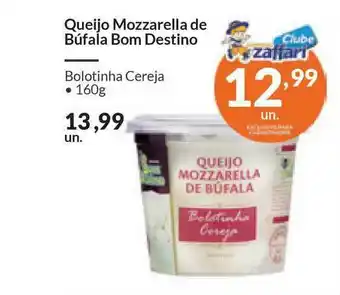Queijo Mozzarella De Búfala Bom Destino 160g