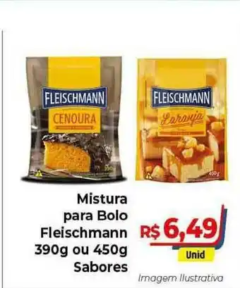 Hiper Moreira Mistura Para Bolo Fleischmann 390g ou 450g Sabores oferta