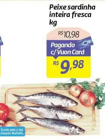 Comper Peixe Sardinha Inteira Fresca 1kg oferta