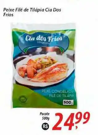Peixe Filé De Tilápia Cia Dos Frios 500g