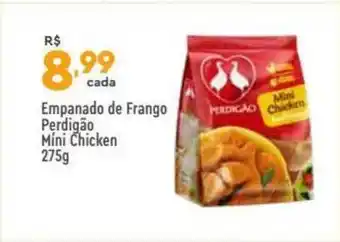 Supper Rissul Empanado De Frango Perdigão Mini Chicken 275g oferta
