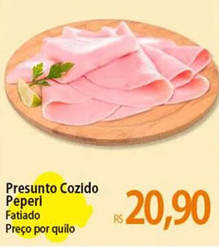 Atacadão Presunto Cozido Peperi Fatiado Preço por quilo oferta
