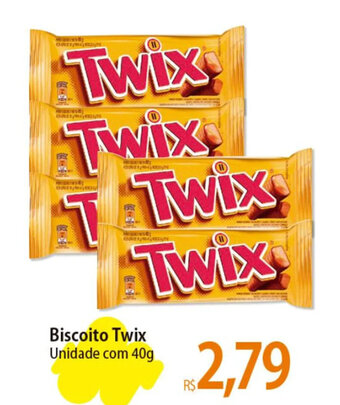 Atacadão Biscoito Twix Unidade com 40g oferta