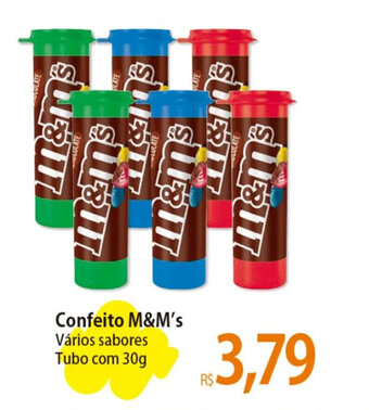 Atacadão Confeito M&M's Vários sabores Tubo com 30g oferta