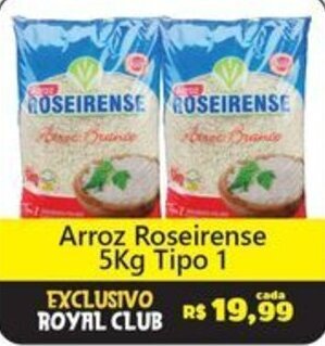 Royal Supermercados Arroz Roseirense 5Kg Tipo 1 oferta