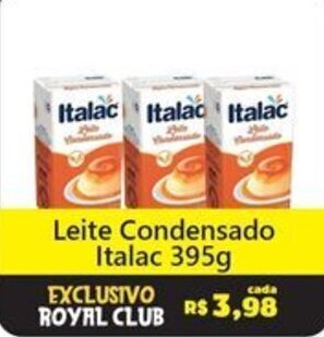 Royal Supermercados Leite Condensado Italac 395g oferta