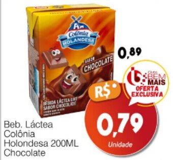 Supermercado Bem Barato Beb. Láctea Colônia Holondesa 200ML Chocolate oferta
