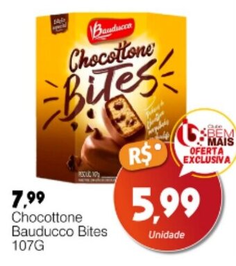 Supermercado Bem Barato Chocottone Bauducco Bites 107g oferta