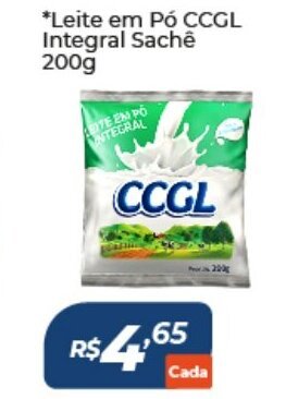 Atakarejo Leite em po CCGL Integral Sache 200g oferta