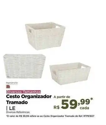 Cesto Organizador Tramado Le