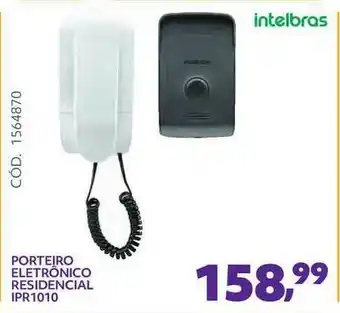 Telhanorte Porteiro Eletrôncio Residencial Ipr 1010 Intelbras oferta