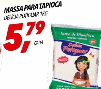 Frangolândia MASSA PARA TAPIOCA DELÍCIA POTIGUAR 1KG oferta