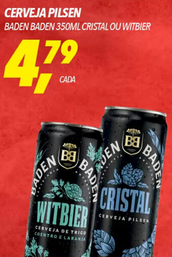 Frangolândia CERVEJA PILSEN BADEN BADEN 350ML CRISTAL OU WITBIER oferta